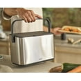 thumbnail image 2 of Joseph Joseph Collect 4-liter Stainless Steel Compost Food Caddy with Removable Bucket, 2 of 5