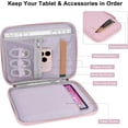 thumbnail image 3 of LAICAIW Tablet Bag for Women, Padded Carrying Sleeve Case for iPad Pro 12.9 M2/M1/2018-2020, Surface Pro 9/8/X, 12.4\u201d Galaxy Tab S9+/S8+ (PU-Pink12.9), 3 of 6