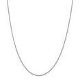 thumbnail image 1 of 18K Leslie's White Gold 1mm Diamond Cut Spiga Chain; 18 inch; Lobster Clasp; for Adults and Teens; for Women and Men, 1 of 5