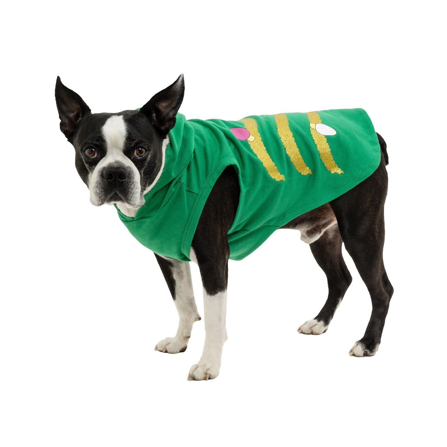 Vibrant Life Green Holiday Christmas Tree Pet Hoodie - Dog and Cat Hoodie