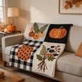 thumbnail image 6 of ShengapQ Cute Fall Blanket, Cozy Flannel Nap Blanket, Lightweight Heat Retaining Throw Blanket for Home Decor, Perfect for Autumn and Thanksgiving, Soft and Portable Blanket, 39×28in, 6 of 6
