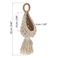 thumbnail image 4 of Odies Cute Crochet Plant for Car Rear View Mirror,Boho Handmade Car Mirror Hanging Accessories for Women Girls,Orange Car Interior Aesthetic Decor Truck Hanger Ornament Charm for Men,White, 4 of 7