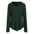 thumbnail image 6 of Godom Blouses for Women Dressy Casual Long Sleeve V Neck Shirts with pocket Fall Tunic Tops Loose Fit Hoodies for Womens, 6 of 7