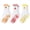 Orange & cherry & lemon-3 pack, variant on Pilates Socks with Grips for Women, 3 Pairs Non-Slip Yoga Socks with Cute Embroidery for Barre Ballet Workout, Hospital
