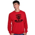 thumbnail image 3 of Cool Trophy Husband Number 1 Hubby Men's Big & Tall Long Sleeve Graphic Tee Brisco Brands 2X, 3 of 4
