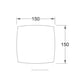 thumbnail image 4 of Estevez Extractor de Aire Tipo Australiano 4 Pulgadas Baño / Cocina, Pared, Modelo 2304-BL(eco), 4 of 4