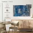 thumbnail image 5 of Elephant Stock Gray And Blue Layers Wall Art - Horizontal Canvas Wall Art - Bedroom Wall Decor - Abstract Canvas - Gray And Blue Decor - 36" x 24", 5 of 8