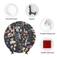 thumbnail image 4 of Kdxio Wildflower Watercolor 1 Bone China Decorative Plate Ceramic Decorative Plate for Home Office Wall Stand Decorative Plates for Home Bedroom-8in, 4 of 6