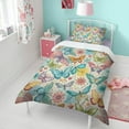 thumbnail image 4 of Flower and Butterfly Duvet Cover and Pillowcase Set for Single Bedding, Bedroom Accessories for Kids Teens, 4 of 5