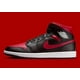 thumbnail image 3 of N I-K-E A i r-Jor-dan 1 Mid Shoes Black Varsity Red White DQ8426-067 Men's Sizes NEW, 3 of 6