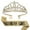 Gold+Black, variant on Yoyauz Women's Birthday Crown & Belt Queen Crystal Crown Rhinestone Hair Band Set Happy Party Decoration Accessories Girls Princess Gift Set