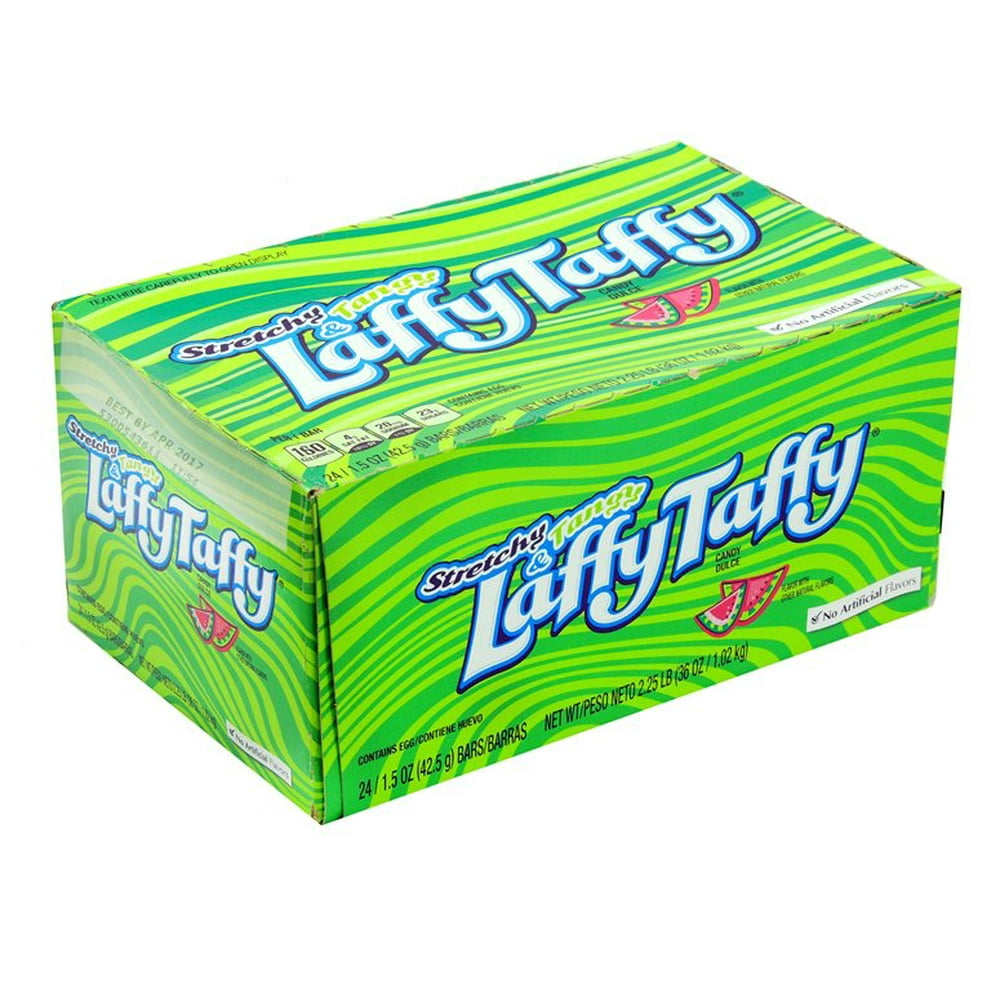 Wonka Laffy Taffy, Watermelon, 1.5Ounce Packets (Pack of 36) Walmart