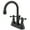Oil Rubbed Bronze, variant on Kingston Brass Governor Two Handle 4" Centerset Lavatory Faucet with Brass Pop-up