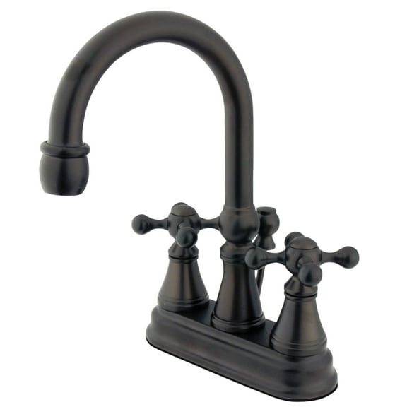 Kingston Brass KS2615KX 4 in. Centerset Bathroom Faucet, Oil Rubbed Bronze