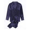 thumbnail image 4 of Pijama de seda para mujer Conjunto de pijama para dormir Ropa de dormir Ropa de casa(Rojo-S) Nituyy Pijama-GL715-FN31299C1, 4 of 6