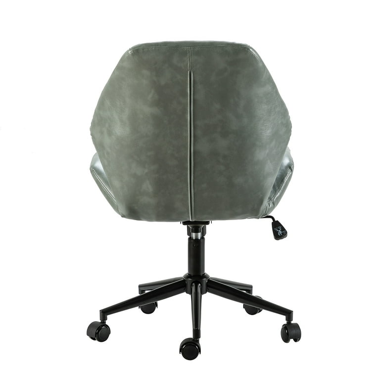 14 Karat Home Office Task Chair, Modern Vegan Leather Swivel