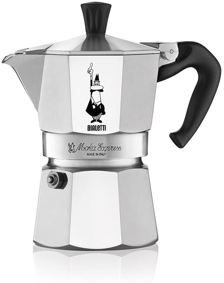Bialetti Moka Express 1 Pokal Kaffeemaschine Mokka Coffee Maker Miniexpress 