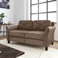 thumbnail image 1 of Lifestyle Solutions Causeuse Harvard en Microfibre Marron, 1 of 10