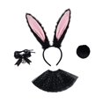 thumbnail image 2 of Pascua orejas de la cabeza de la cabeza de la cabeza del cabello accesorios de vestuario de del cabello para la fiesta , Negro, 2 of 9