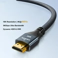 thumbnail image 2 of 16K HDMI 2.2 Cable 96Gbps Ultra High Speed 8K120Hz 4K480Hz HDMI Cord HDCP 2.3 HDR10 for PS5/Xbox Series X|S/Roku TV/Gaming 3.3FT/6.6FT/10FT, 2 of 6