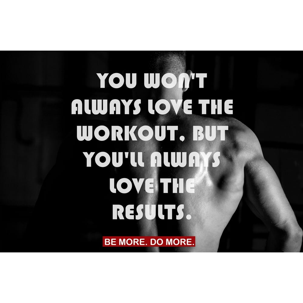 EzPosterPrints - Bodybuilding Men Girl Fitness Workout Quotes