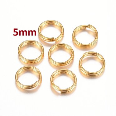 10pc 10x2mm 304 Stainless Steel Split Rings Double Loops Jump Rings ...