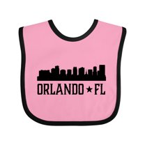 Inktastic Orlando Florida Skyline City Boys or Girls Baby Bib