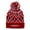 Maroon, variant on Christmas Pom Pom Beanie I Love Santa Green