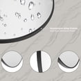 thumbnail image 3 of 32" Wall Mirror Bathroom Mirror Wall Mounted Round Mirror, Black, 3 of 12