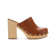 thumbnail image 3 of SUN STONE Womens Brown 1" Platform Goring Studded Padded Taanya Round Toe Block Heel Slip On Clogs Shoes 9.5 M, 3 of 3