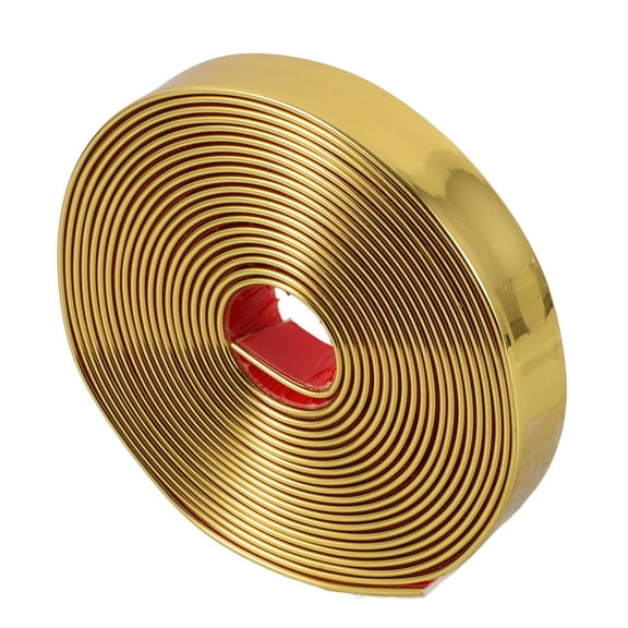 CHICHUMID 1 Roll Sleek Design Mirror Border Decorative Edge Strips For 196.50X0.79X0.08in