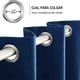 thumbnail image 2 of Cortinas Blackout para bloquear luz y ruido Azul marino Kyuden Home, 2 of 4