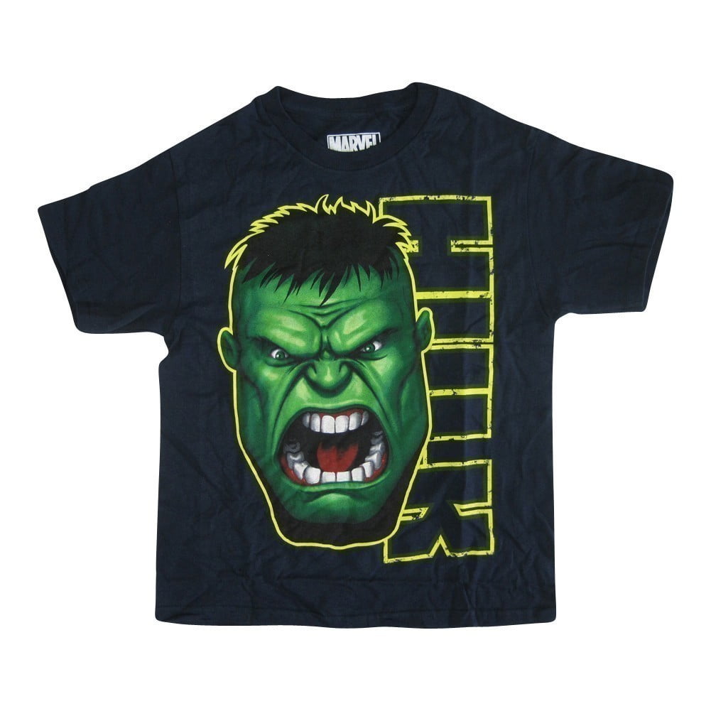 Marvel Avengers Boys 4 Pack T-Shirts Black Panther Hulk Spiderman Captain America