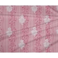 thumbnail image 4 of oneOone Polyester Lycra Light Pink Fabric Stripe|Leaves & Floral Block Sewing Fabric By The Yard Printed Diy Clothing Sewing Supplies 56 Inch Wide, 4 of 4