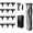 Carbon Steel + Ceramic Blades, variant on Professional Hair Clipper with Powder Metallurgy Blades, Rechargeable Electric Hair Trimmer with 12 Guide Combs, USB-C Fast Charging, Quiet Motor for Barber & Home Use