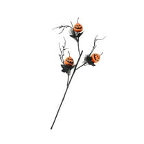 Beautynvta Halloween Decorations, 21.6'' Artificial Pumpkin Floral Stems Halloween Branches Decoration, for Home Indoor Party Vase Arrangement Decor