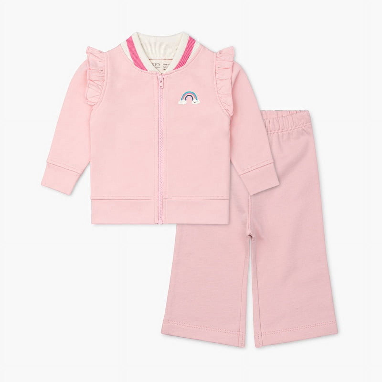 Paris Hilton x Monica + Andy Organic Cotton Ruffle Sleeve Tracksuit, Sizes 0-3M-5T