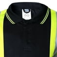 thumbnail image 5 of JORESTECH Hi-Vis Short-Sleeved, Two-Toned Work Safety Polo Shirt, PS-06 (Black, 2XL), 5 of 10