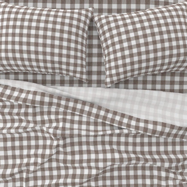 Grey plaid - safari (grey) wholecloth Fabric