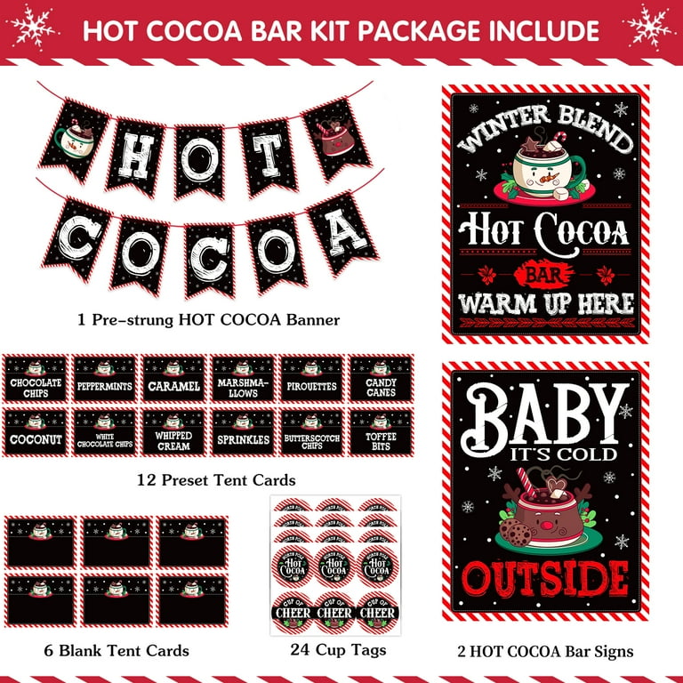 waahome-hot-cocoa-bar-kit-with-decor-banner-labels-cup-tags-for-baby-shower-christmas-walmart-com for Free Printable Hot Cocoa Bar Labels WaaHome Hot Cocoa Bar Kit with Decor Banner, Labels, Cup Tags for Baby Shower, Christmas - Walmart.com for Free Printable Hot Cocoa Bar Labels
