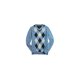 thumbnail image 1 of Tommy Hilfiger Eby Argyle suéter de punto con cuello en V para hombre, azul, pequeño, 1 of 1