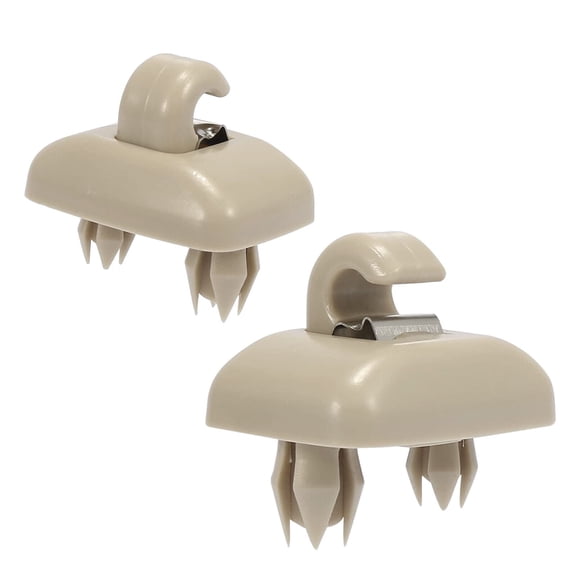 NOVAPARTS Pair of Sun Visor Clip Beige for Audi A3 A4 A5 Q5 A7 B6 B7 B8 S4 S5 TT 8U0857562