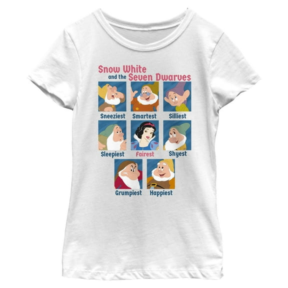 Girls Snow White and the Seven Dwarfs Yearbook Portraits T Shirt