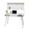 thumbnail image 2 of Techni Mobili Study Computer Desk with Storage and Magnetic Dry Erase White Board, White RTA-4820D-WHT, 2 of 12