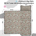 thumbnail image 5 of Gray Christmas Icon Pattern Toddler Nap Mats for Kids Preschool,59"x22" Sleeping Mat Bag or Kids,Toddler Sleeping Bag,Toddler Nap Mat or Daycare, 5 of 6