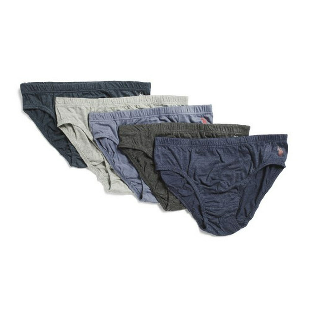 US Polo Assn. US POLO ASSN MEN'S GREY / BLUES SMALL SET 5 PACK