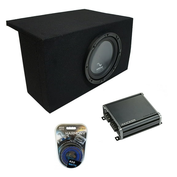 2005-2014 Ford Mustang Coupe Harmony Audio R124 Single 12" Sub Box & CXA4001 Amp