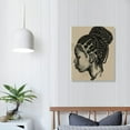 thumbnail image 4 of Acheng Black Art Dirty Dreadlocks Posters for Room Aesthetic Canvas Wall Art Prints for Wall Decor Room Decor Bedroom Decor Gifts  Frame-style 12x16 in, 4 of 5