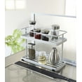 thumbnail image 2 of Yamazaki Home  Countertop Organizer Rack, Steel, Holds 13 lbs - L 4.72 x W 11.02 x H  8.27 inches White, 2 of 3