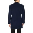 thumbnail image 2 of Calvin Klein Men’s Slim Fit Wool Blend Overcoat Jacket Coat, Navy, 42T, 2 of 3